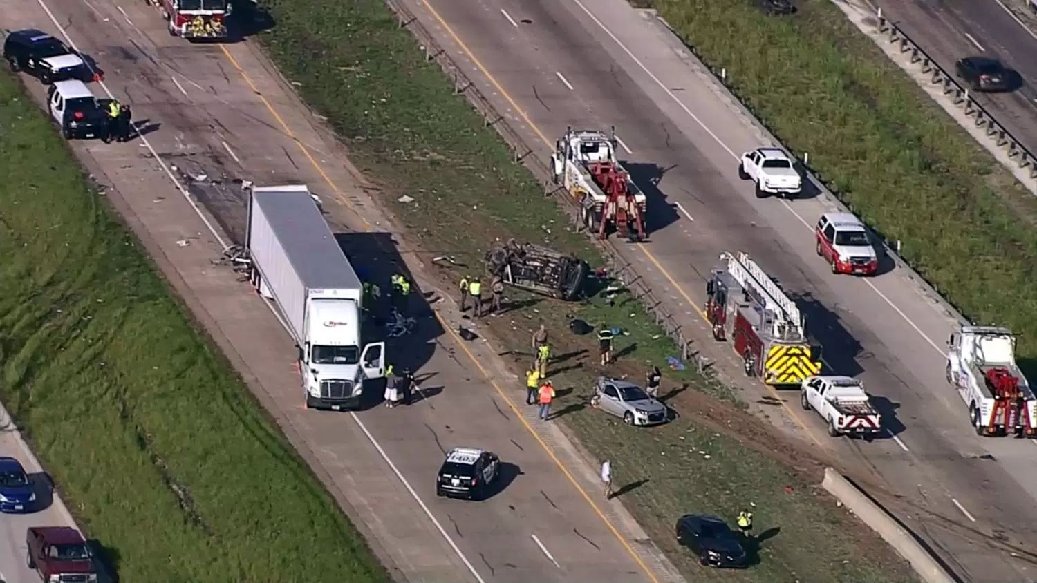 One Dead Following 18Wheeler Crash on I30 in Fate, Texas