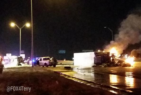 Three Firefighters Injured in a Rear-End Crash in Irving TX